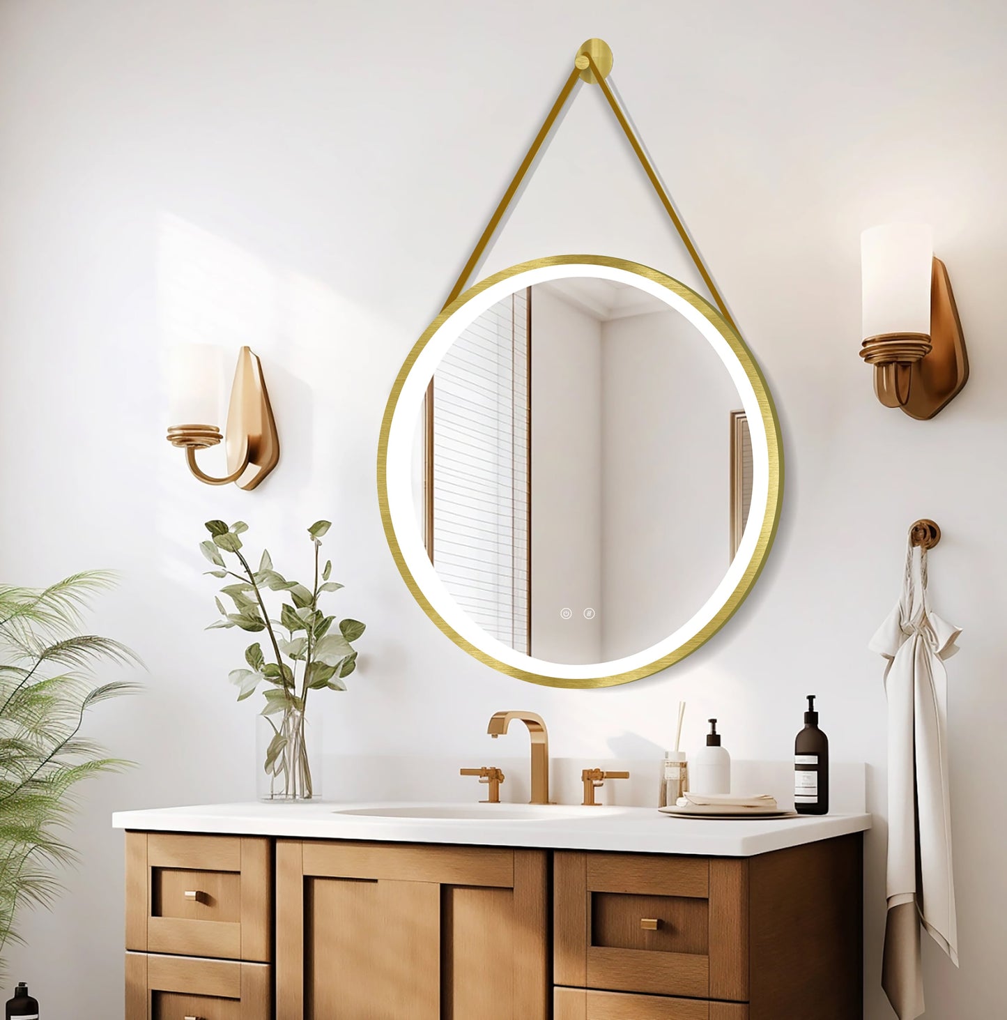 LED peegel Olympus Gold